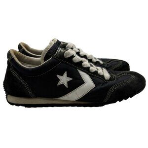 Vtg Converse Nylon Trainer OX Black White Shoes Size 5.5 Women's 4 Men's Rare